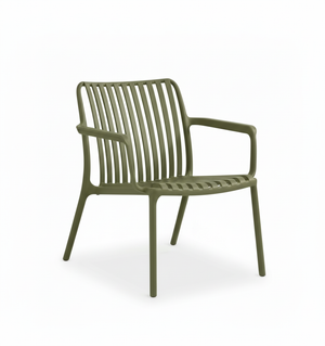 JOYSXEE - Fauteuil bas - Résine PP 50 % recyclé - Dimensions 76 × 68 × 74 cm