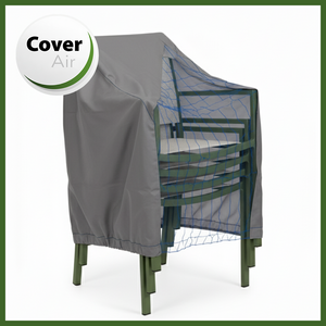 Housse CHAISES EMPILEES - 66 x 66 x 110/80 cm - Cover Air