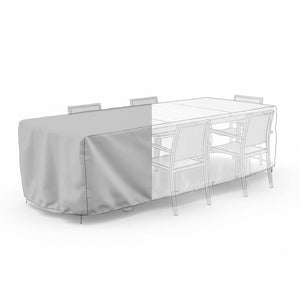 Housse TABLE RECTANGULAIRE + CHAISES 6/8 pers. - 240 x 130 x 70 cm - Cover Garden