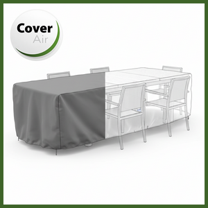Housse TABLE RECTANGULAIRE + CHAISES 8/10 pers. - 260 x 100 x 50 cm - Cover Air