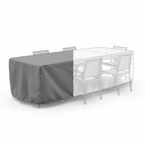 Housse TABLE RECTANGULAIRE + CHAISES 8/10 pers. - 260 x 100 x 50 cm - Cover Air