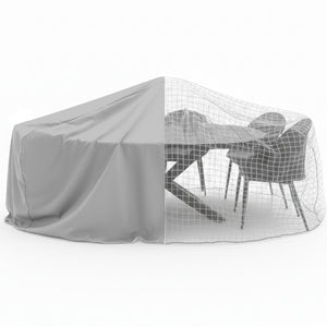 Housse TABLE RONDE + CHAISES - 6 pers. - Ø 160 x 70 cm - Cover Garden