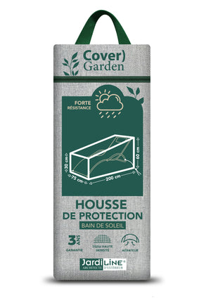 Housse BAIN DE SOLEIL - 200 x 75 x 60/30 cm - Cover Garden