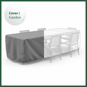 Housse TABLE RECTANGULAIRE + CHAISES 4/6 pers - 190 x 120 x 70 cm - Cover Garden