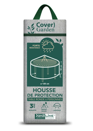 Housse TABLE RONDE 6 pers.- Ø 120 x 50 cm - Cover Garden