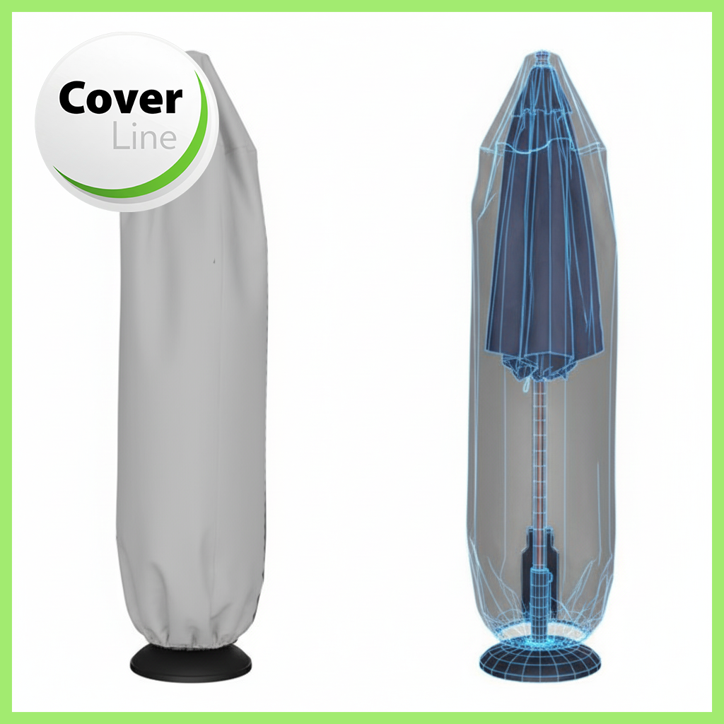 Housse PARASOL DROIT - Ø 25 x 200 cm - jusqu'à Ø 4m - Cover Line