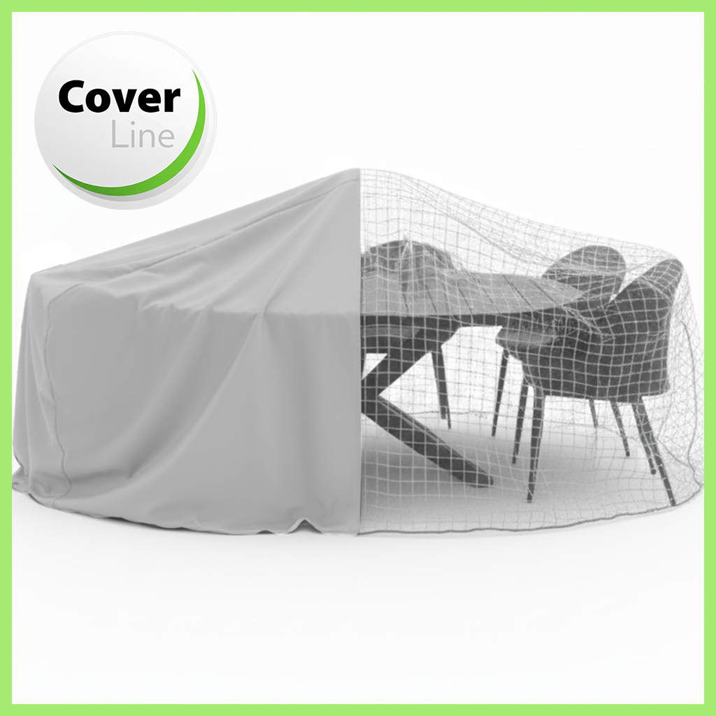 Housse TABLE RONDE + CHAISES - Ø 160 x 70 cm - Cover Line