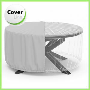 Housse TABLE RONDE 6 pers. -  Ø 120 x 50 cm - Cover Line
