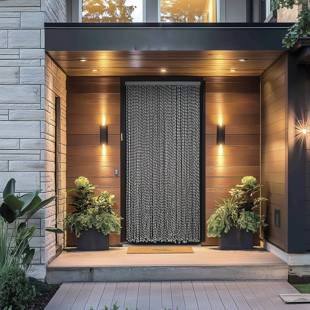 Rideau de porte en corde tressée 54 Bandes - CORDAGE SERRÉ