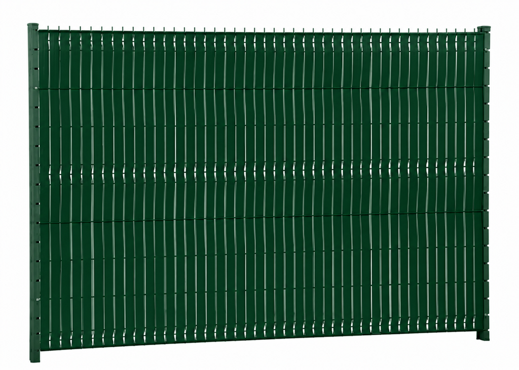 ECOVIZIO - Lanière occultante à tresser 48 mm - 100% RECYCLÉE pour panneau grillagé soudé + 100 clips