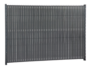 ECOVIZIO - Lanière occultante à tresser 48 mm - 100% RECYCLÉE pour panneau grillagé soudé + 100 clips