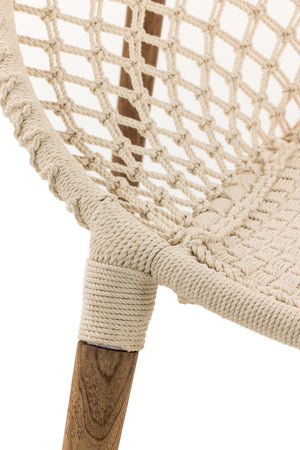 Fauteuil rond en macramé - PAMBAN