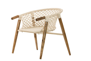 Fauteuil 1/2 rond en macramé - RODRIGUES