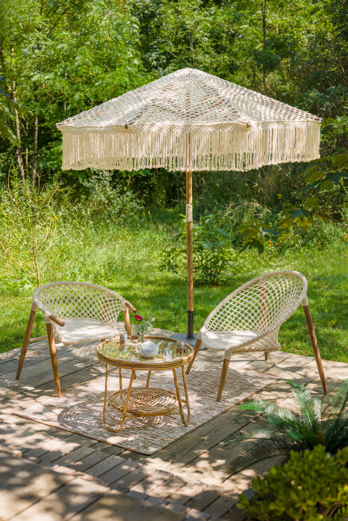 Parasol en macramé - NICOBAR