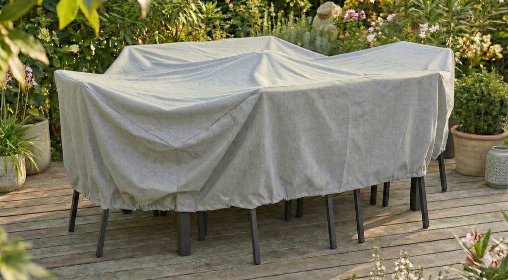 Housse TABLE RECTANGULAIRE + CHAISES 4/6 pers - 190 x 120 x 70 cm - Cover Garden