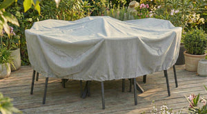 Housse TABLE RONDE + CHAISES - 6 pers. - Ø 160 x 70 cm - Cover Garden