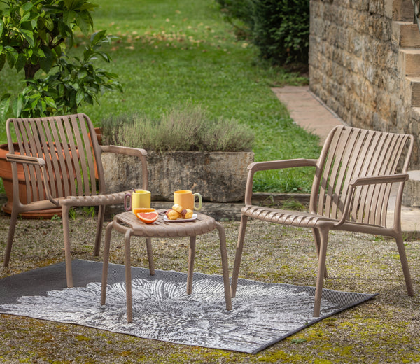 JOYSXEE - Fauteuil bas - Résine PP 50 % recyclé - Dimensions 76 × 68 × 74 cm