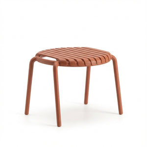 JOYSXEE - Table basse - repose-pieds - Résine PP 50 % recyclé - Dimensions Ø50 x 40 cm