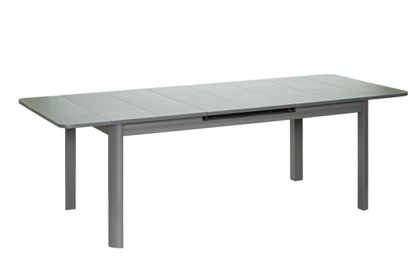 Table de jardin allongeable en Aluminium avec Plateau en verre - MILOS