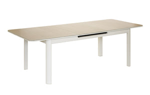 Ensemble repas Milos ivoire 8-10 personnes - table et fauteuils