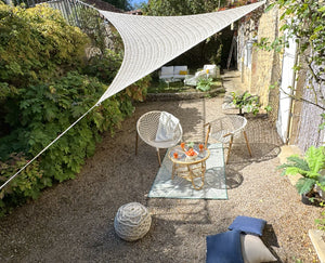 Ombrière en MACRAMÉ
