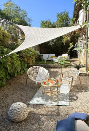 Ombrière en MACRAMÉ
