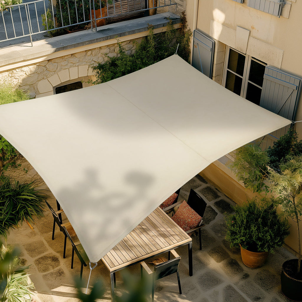 Voile d'Ombrage Rivage Rectangulaire 3 m x 2 m de côté - Fabriqué en France