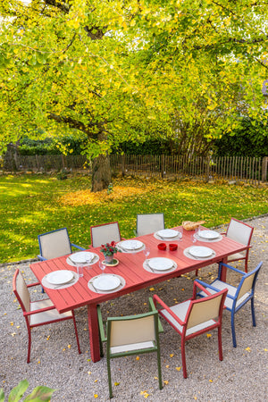 Table de jardin extensible 8/ 10 personnes - SANTORIN