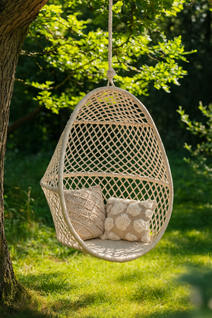 Œuf suspendu en macramé - SUMBAWA