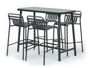 Ensemble bar mange-debout - 1 table et 4 chaises - MARMARA