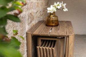 Table de jardin extensible / Console Roko anthracite – Aluminium – 62 à 370 cm – 2 à 14 personnes – Housse incluse