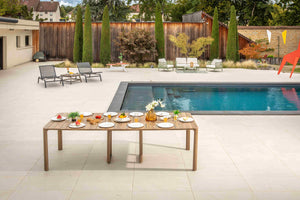 Table de jardin extensible / Console Roko anthracite – Aluminium – 62 à 370 cm – 2 à 14 personnes – Housse incluse