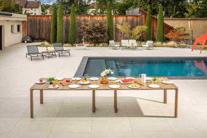 Table de jardin extensible / Console Roko anthracite – Aluminium – 62 à 370 cm – 2 à 14 personnes – Housse incluse