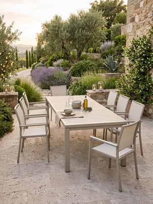 Table de jardin extensible 8/ 10 personnes - SANTORIN