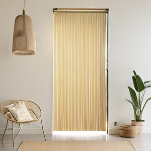 TAHITI - Brun / Beige - Rideau de porte lanières