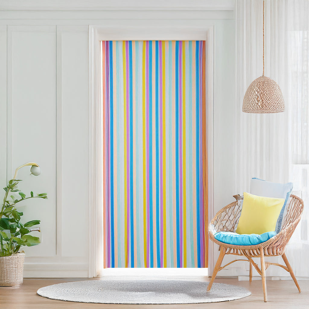 TAHITI - Multicolore - Rideau de porte lanières