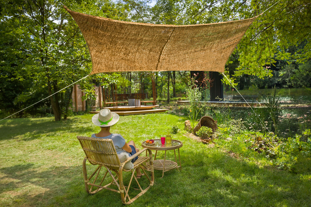 Ombrière en COCO naturel Rectangulaire - 3 x 2 m