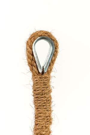 Ombrière triangulaire - 3,5 m - Coco naturelle