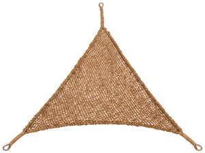 Ombrière triangulaire - 3,5 m - Coco naturelle