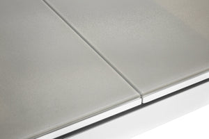 Ensemble repas Ibiza gris perle 6-8 personnes - table et fauteuils