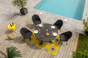 Ensemble repas PALMA Ronde et FUERTE VENTURA - table et fauteuils