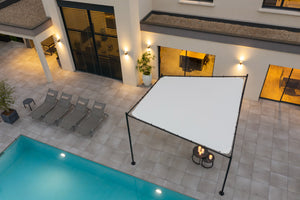 Tonnelle toile tendue Sable NASSAU 3.5 m