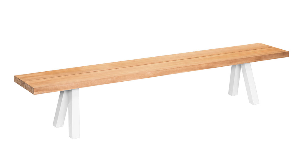 Banc pour Table de jardin en teck et aluminium - SEYCHELLES