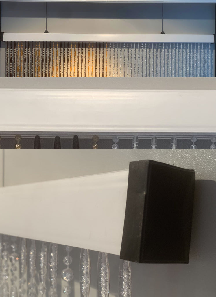 Barre de support en plastique pour perles plastique - Beige