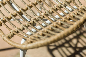 Chaise de jardin ovale en résine tressée - FLORES