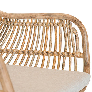 Fauteuil de jardin en résine tressée - PEMBA