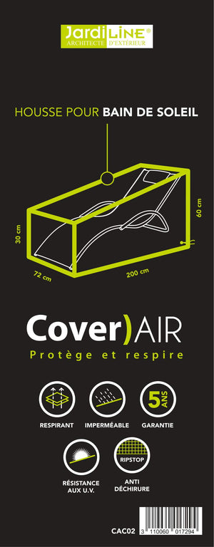 Etiquette Housse de protection pour bain de soleil - Cover)Air