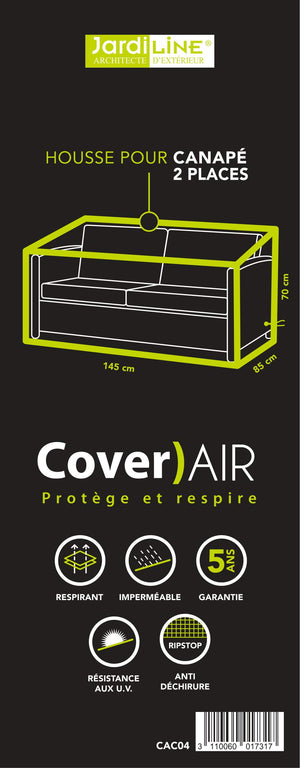 Etiquette Housse de protection pour canapé 2 places - Cover)Air