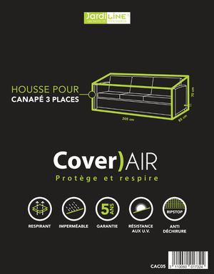 Etiquette Housse de protection pour canapé 3 places - Cover)Air