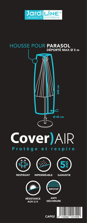 Etiquette Housse de protection pour parasol déporté - jusqu'à Ø 5m - Cover)Air